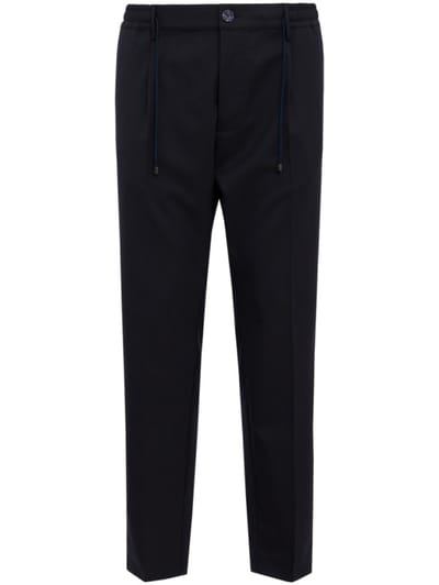 CRUNA - Single pleat slim tapered fit with elast
