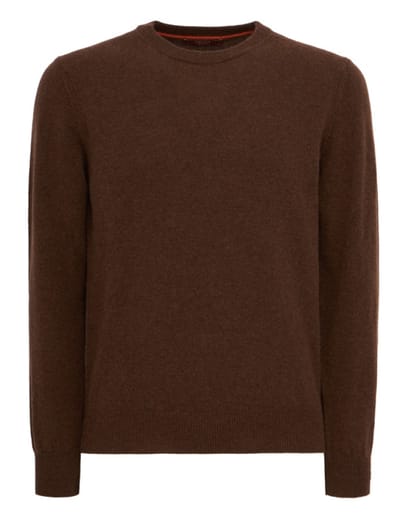 CRUNA - Crewneck sweater with ribbed trims