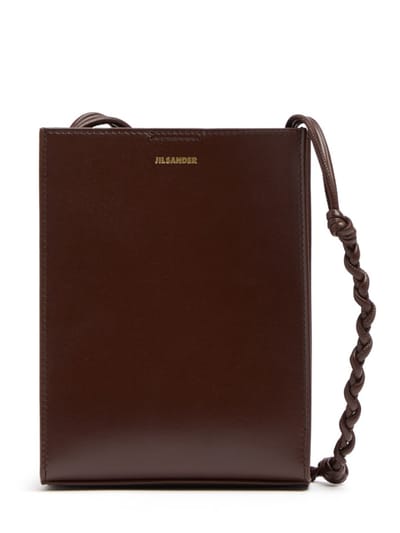 Jil Sander - Calfskin shoulder bag with braided strap