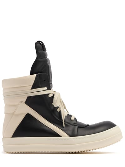 Rick Owens - Geobasket leather high top sneakers