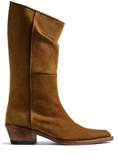 Khaite - Clive suede knee-high boots