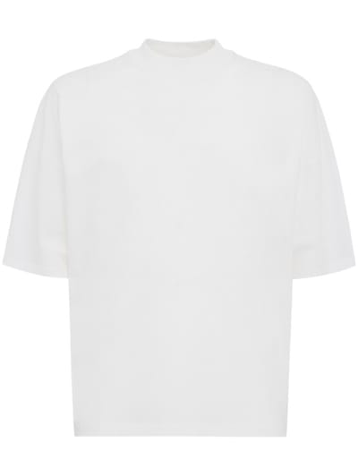 Jil Sander - Mock neck boxy fit cotton t-shirt