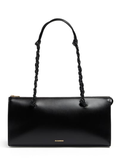Jil Sander - Calfskin shoulder bag with braided straps