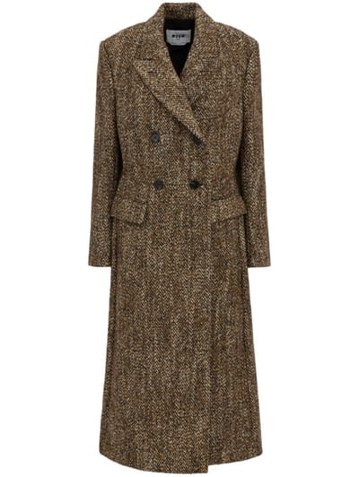 MSGM - Tweed long coat