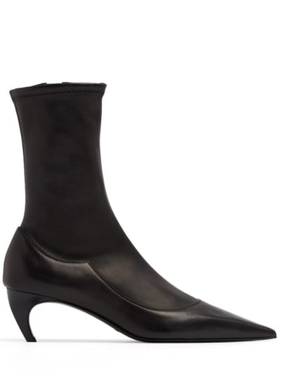 Khaite - Mid-calf boots with 55mm heel