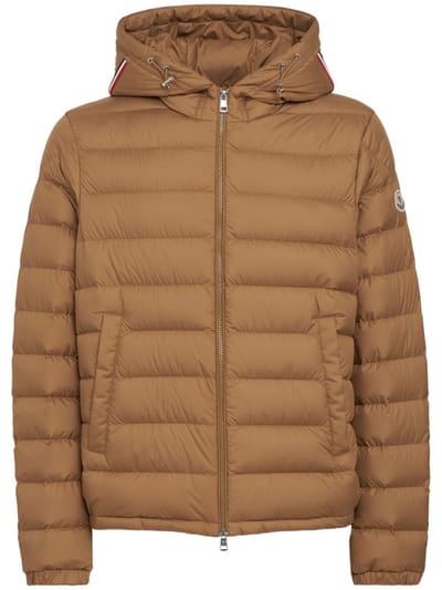 Moncler - Technical fabric down jacket with hood