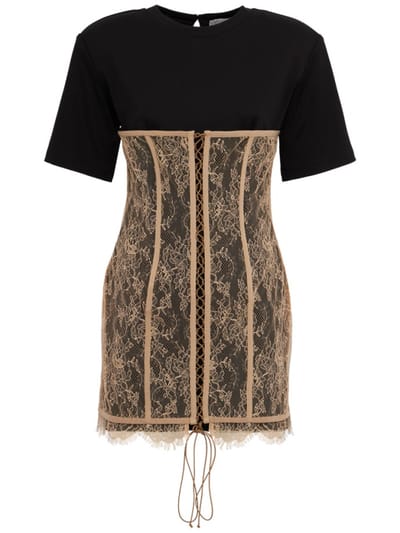Giuseppe Di Morabito - Mini dress with lace