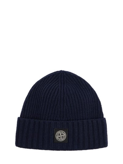 Stone Island Junior - Ribbed wool-blend knit beanie