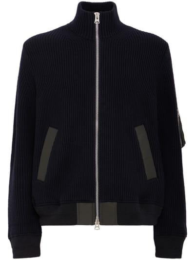Sacai - Wool Knit Blouson