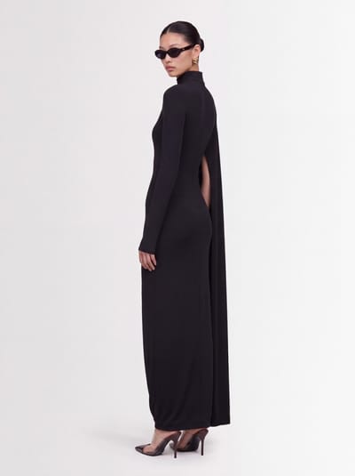 Giuseppe Di Morabito: Long dress with asymmetric sleeve