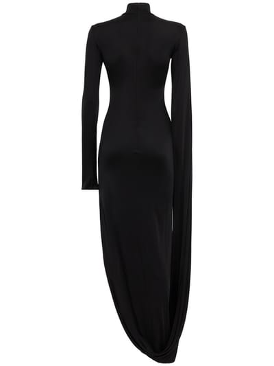 Giuseppe Di Morabito: Long dress with asymmetric sleeve