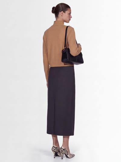Khaite: Cropped wool and cashmere cardigan