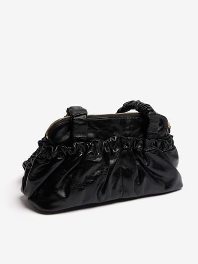 Marni: Borsa a spalla in pelle arricciata