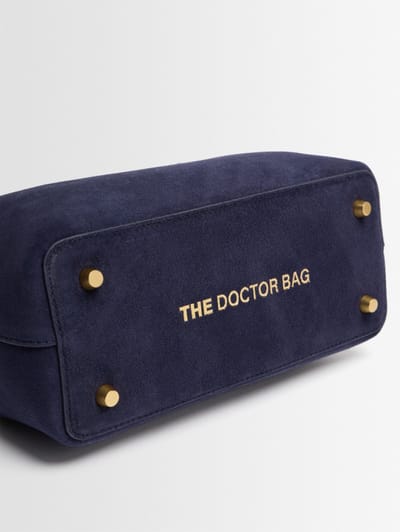 SCHELL: Small suede doctor bag