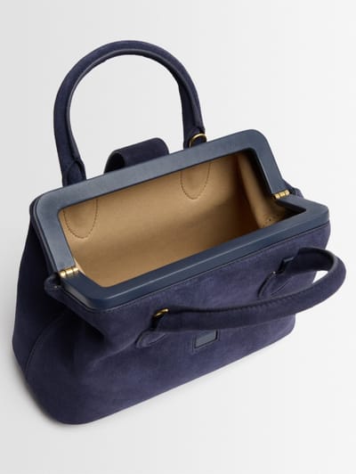 SCHELL: Small suede doctor bag