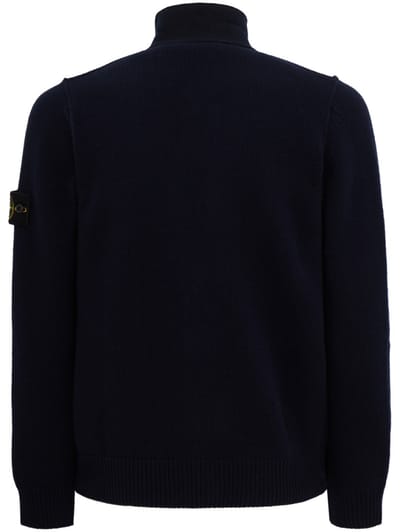 Stone Island: Knit high-neck button cardigan