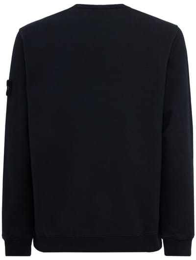 Stone Island: Cotton crewneck sweatshirt with badge
