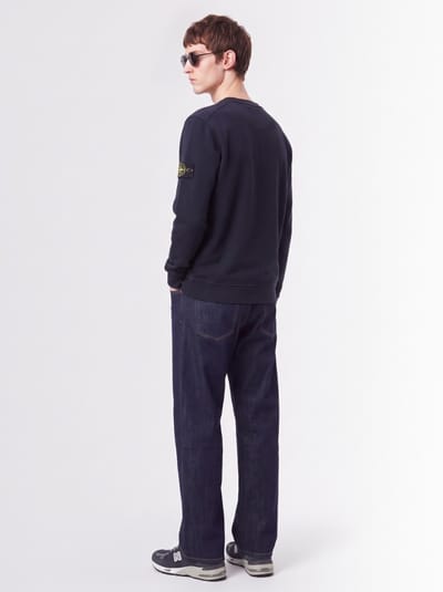 Stone Island: Cotton crewneck sweatshirt with badge