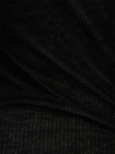 Rick Owens: cropped hooded rib t-shirt