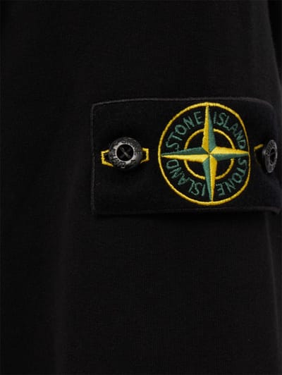 Stone Island: Zip-up hoodie with welt pockets