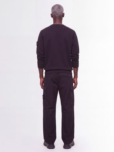 Stone Island: Cotton crewneck sweatshirt with badge