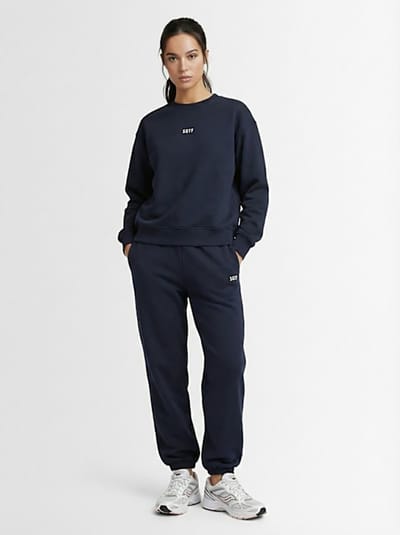 SOTF: Baumwoll-Sweatshirt mit Rundhalsausschnitt und Logo