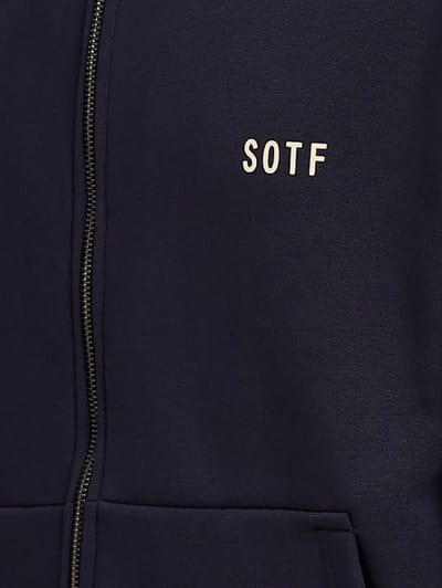 SOTF: Cotton zip-up hooded sweatshirt