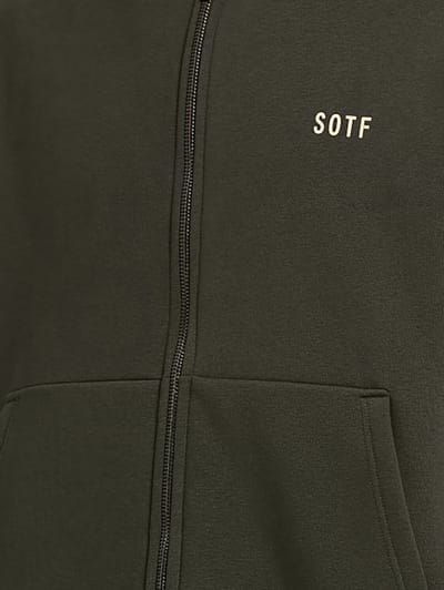 SOTF: Cotton zip-up hooded sweatshirt