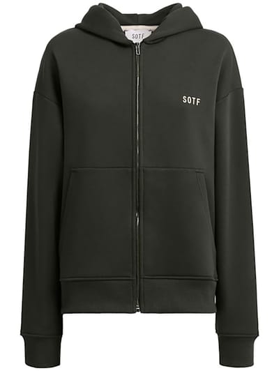 SOTF: Cotton zip-up hooded sweatshirt