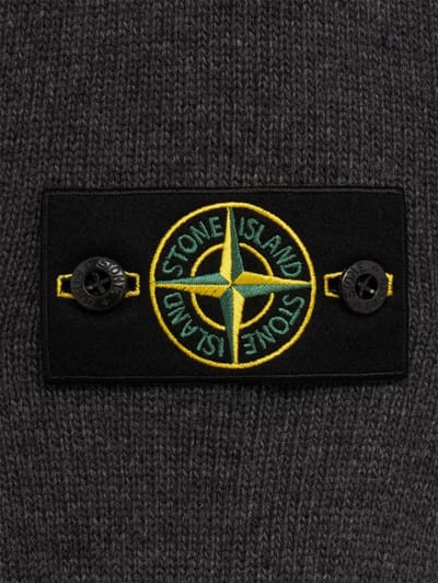 Stone Island: Logo cotton crewneck sweater
