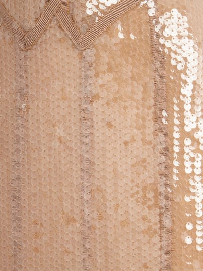 Giuseppe Di Morabito: Robe longue bustier à paillettes