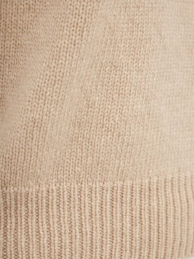 Khaite: Short-sleeved cashmere knit top