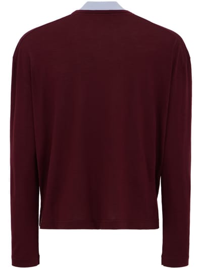 Jil Sander: Double-layer wool knit sweater