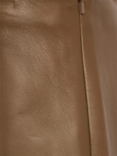 Khaite: A-line lambskin mini skirt