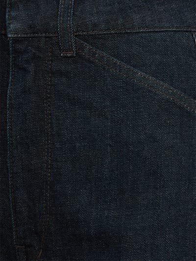 Lemaire: Curved cotton denim pants