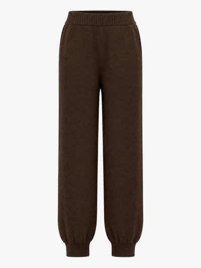 MSGM: Cashmere wool blend pants w/ logo