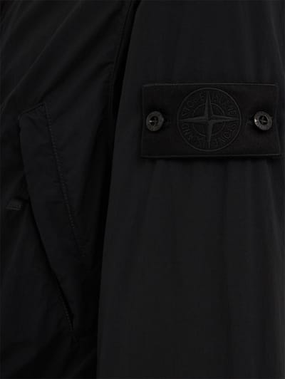 Stone Island: Nylonparka mit abnehmbarer Kapuze
