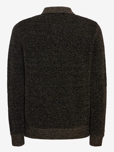 Marni: Wool and metallic yarn polo shirt