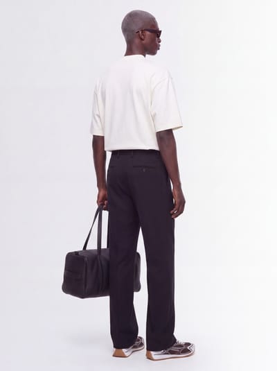 Jil Sander: Mock neck boxy fit cotton t-shirt