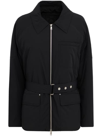 Moose Knuckles: Belted nylon down jacket