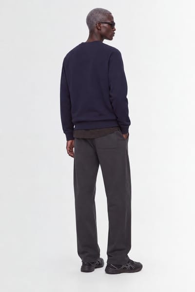 OUTHERE: Woodveil cotton blend crewneck sweater