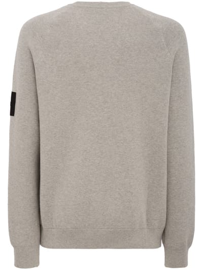 OUTHERE: Woodveil cotton blend crewneck sweater