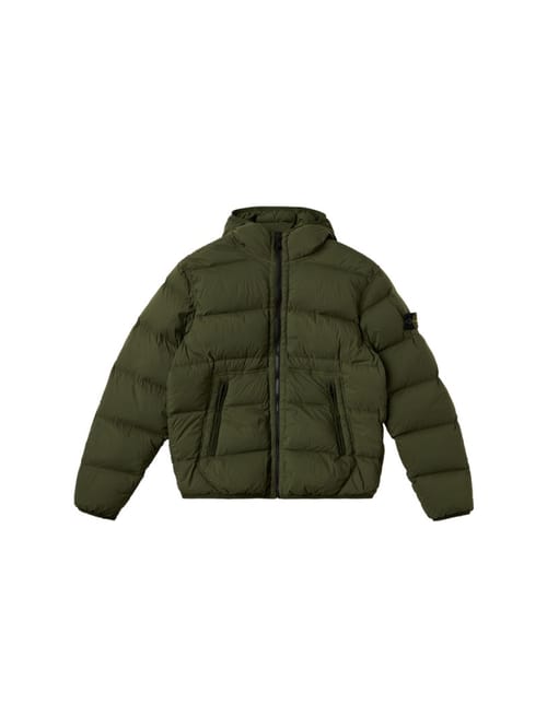 Stone Island Junior: Hooded nylon down jacket