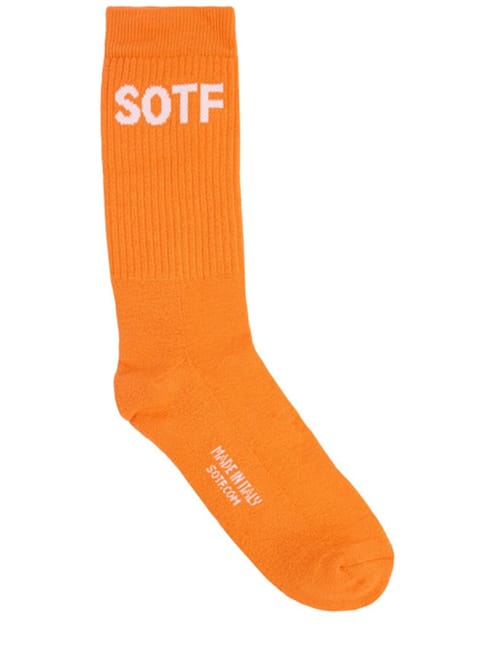 SOTF: Calcetines acanalados de algodón con logo