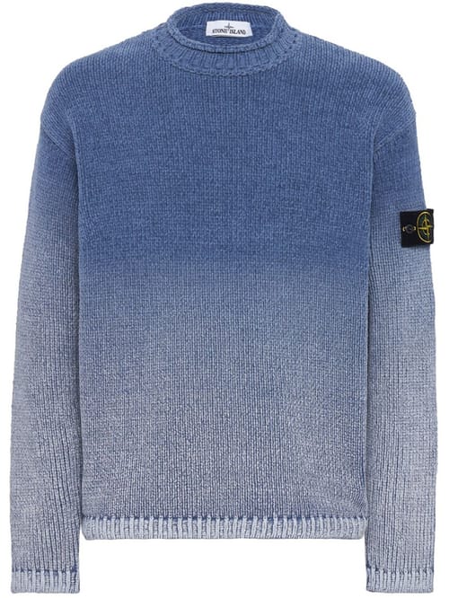 Stone Island: Ribbed cotton crewneck sweater