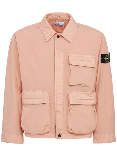 Stone Island: Nylon field jacket with pockets