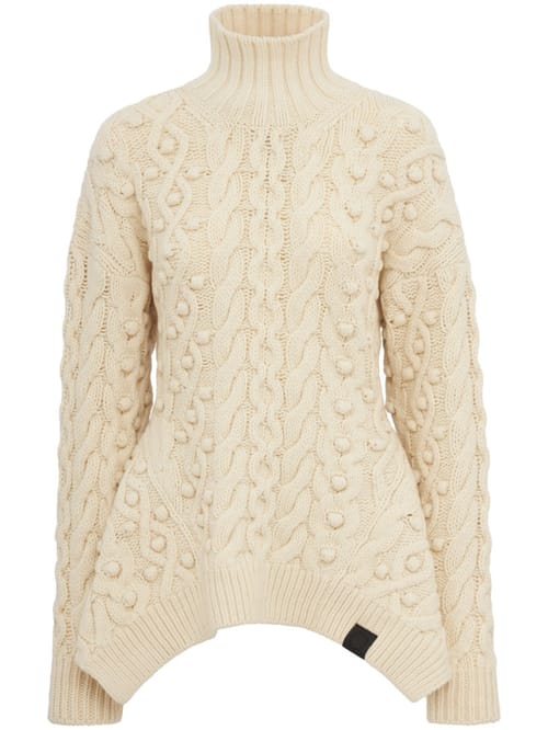 Stella McCartney: Pull en laine vierge torsadée