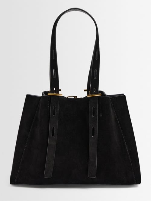 Minobossi: Suede shoulder bag