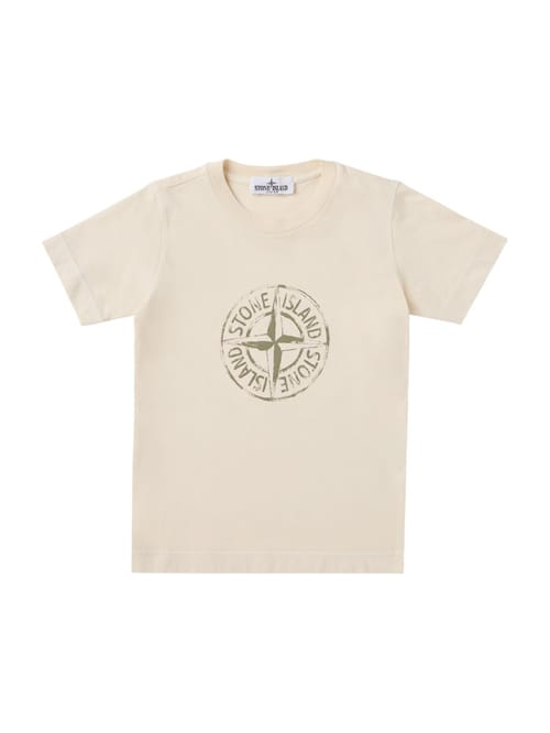 Stone Island Junior: Printed cotton jersey T-shirt