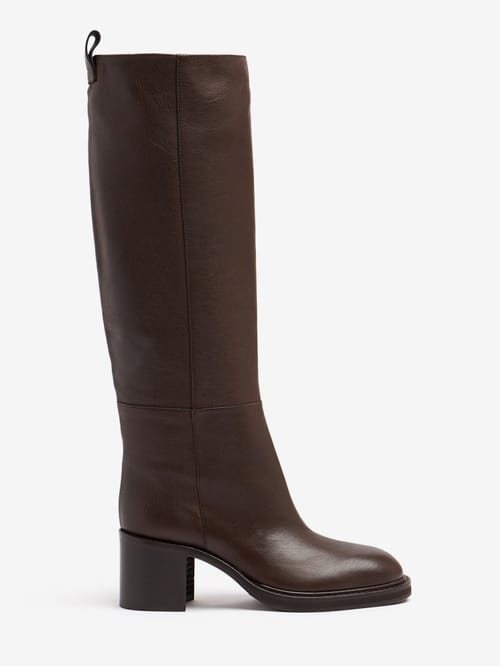 FABI: Botas altas de napa con tacón
